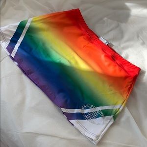 Champion Pride RNBW Rhinestone Tennis Skirt NEW L